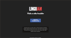 Desktop Screenshot of lingojam.com